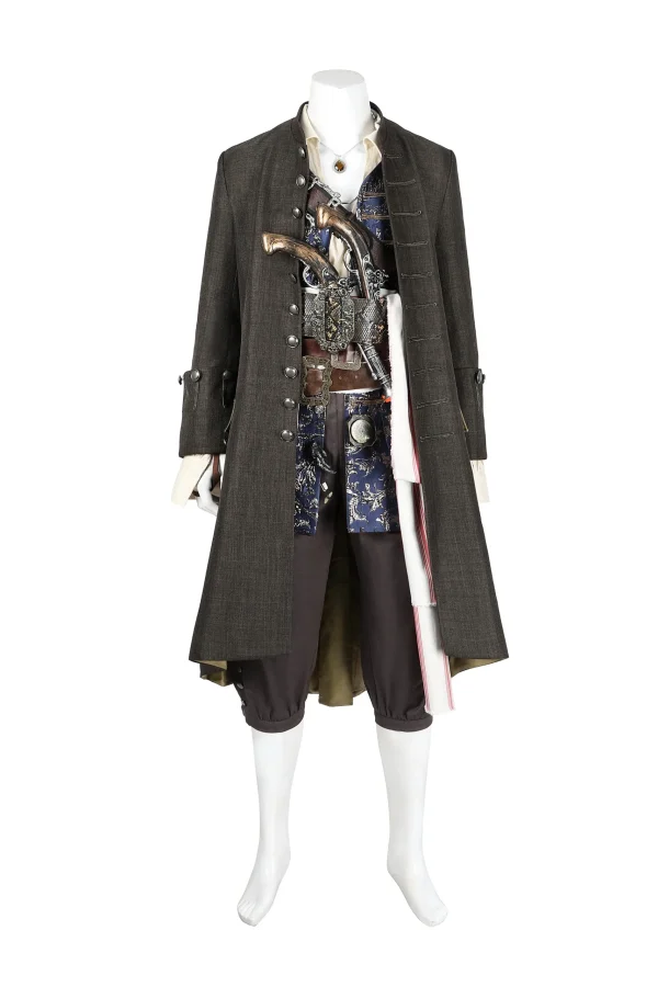 Pirates of the Caribbean Captain Jack Sparrow Cosplay Costume | Movie Outfit