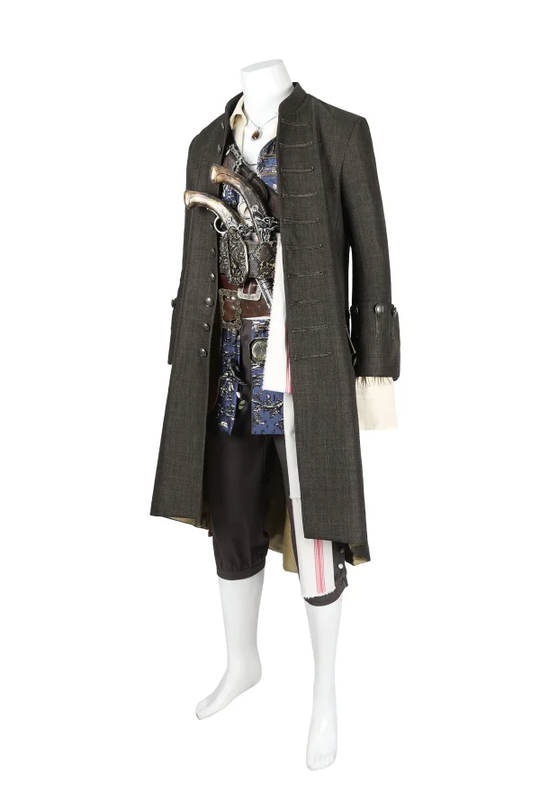 Pirates of the Caribbean Captain Jack Sparrow Cosplay Costume | Movie Outfit