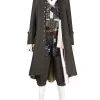 Pirates of the Caribbean Captain Jack Sparrow Cosplay Costume | Movie Outfit