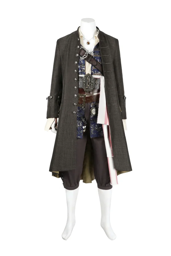 Pirates of the Caribbean Captain Jack Sparrow Cosplay Costume | Movie Outfit