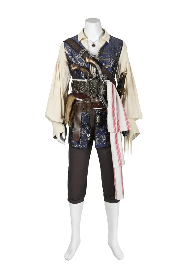 Pirates of the Caribbean Captain Jack Sparrow Cosplay Costume | Movie Outfit