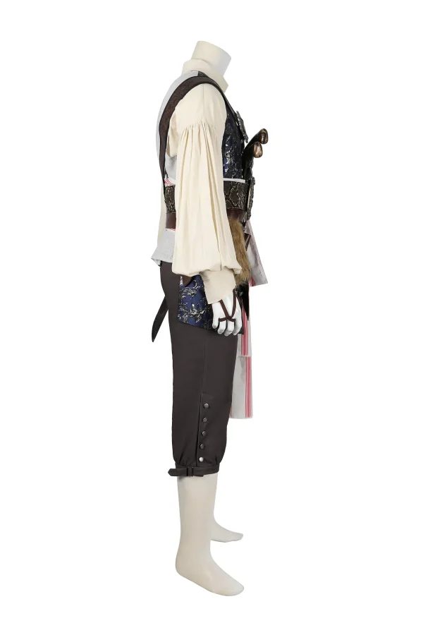 Pirates of the Caribbean Captain Jack Sparrow Cosplay Costume | Movie Outfit