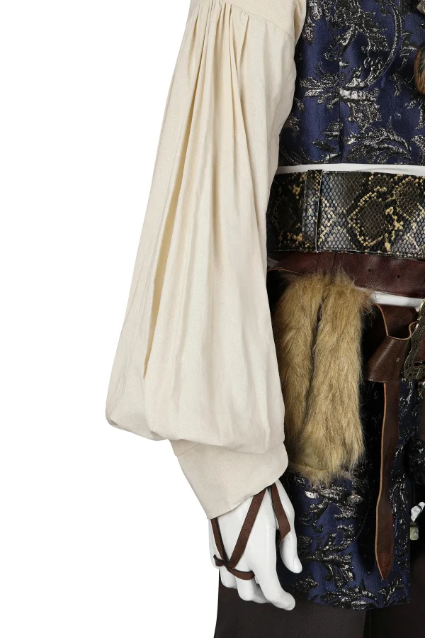 Pirates of the Caribbean Captain Jack Sparrow Cosplay Costume | Movie Outfit