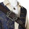 Pirates of the Caribbean Captain Jack Sparrow Cosplay Costume | Movie Outfit