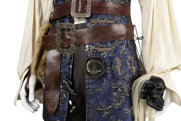 Pirates of the Caribbean Captain Jack Sparrow Cosplay Costume | Movie Outfit