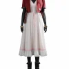 Final Fantasy VII Rebirth Aerith Gainsborough Cosplay Costume | Game Outfit