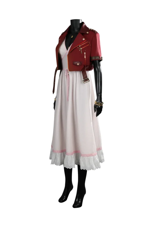 Final Fantasy VII Rebirth Aerith Gainsborough Cosplay Costume | Game Outfit