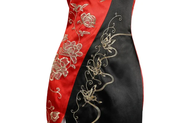 Resident Evil 4 Remake Ada Wong Cheongsam Cosplay Costume | Game Outfit