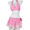 Final Fantasy VII Rebirth Aerith Gainsborough Swimwear Cosplay Costume | Game Outfit