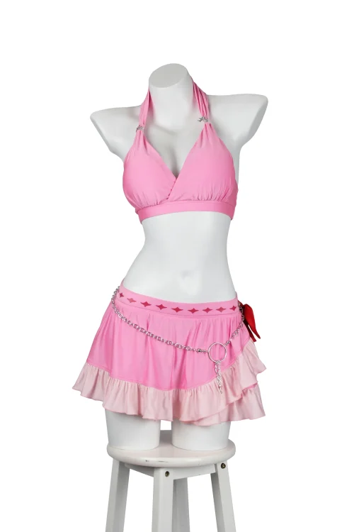 Final Fantasy VII Rebirth Aerith Gainsborough Swimwear Cosplay Costume | Game Outfit