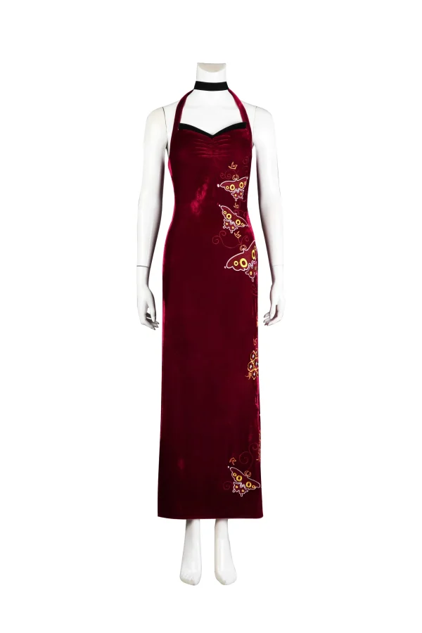 Resident Evil 4 Remake Ada Wong Cheongsam V2 Cosplay Costume | Game Outfit