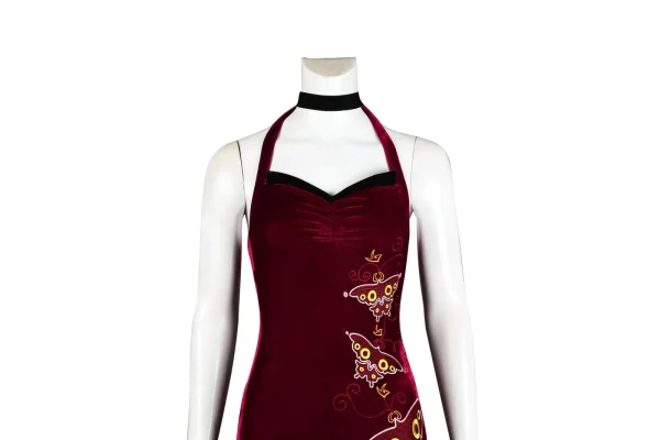 Resident Evil 4 Remake Ada Wong Cheongsam V2 Cosplay Costume | Game Outfit