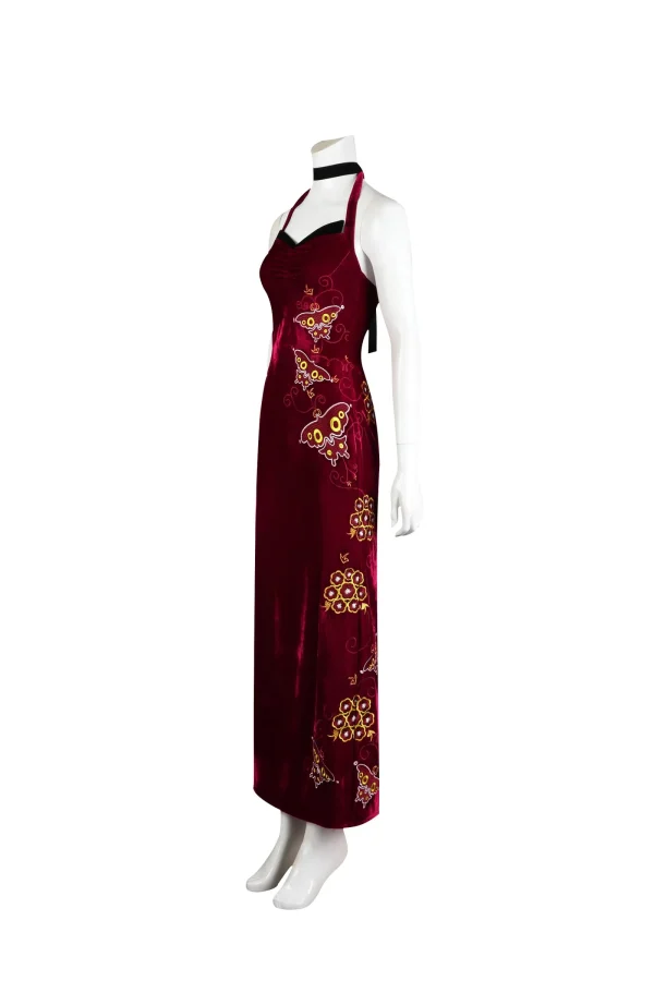 Resident Evil 4 Remake Ada Wong Cheongsam V2 Cosplay Costume | Game Outfit