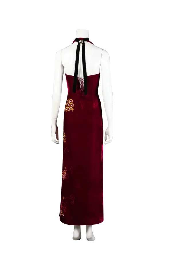 Resident Evil 4 Remake Ada Wong Cheongsam V2 Cosplay Costume | Game Outfit