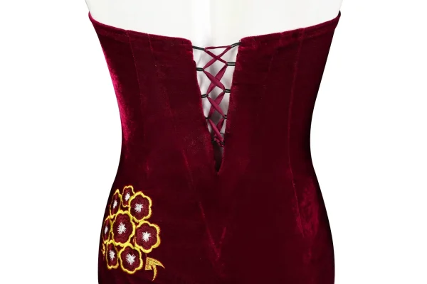 Resident Evil 4 Remake Ada Wong Cheongsam V2 Cosplay Costume | Game Outfit