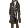 Pirates of the Caribbean Captain Jack Sparrow Cosplay Costume | Movie Outfit