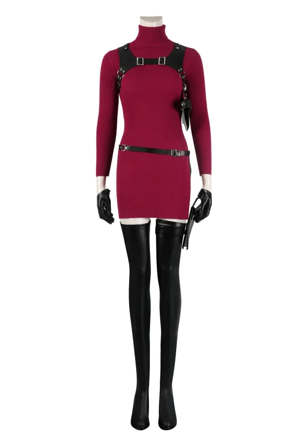 Resident Evil 4 Remake Ada Wong Cosplay Costume | Game Outfit