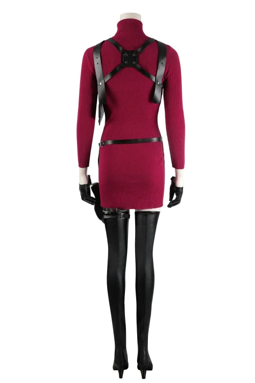 Resident Evil 4 Remake Ada Wong Cosplay Costume | Game Outfit