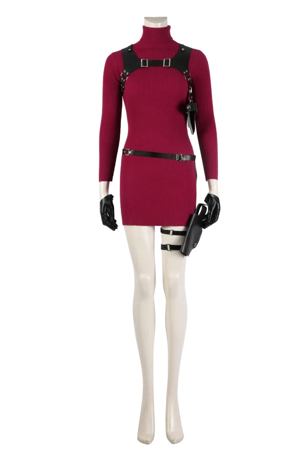 Resident Evil 4 Remake Ada Wong Cosplay Costume | Game Outfit