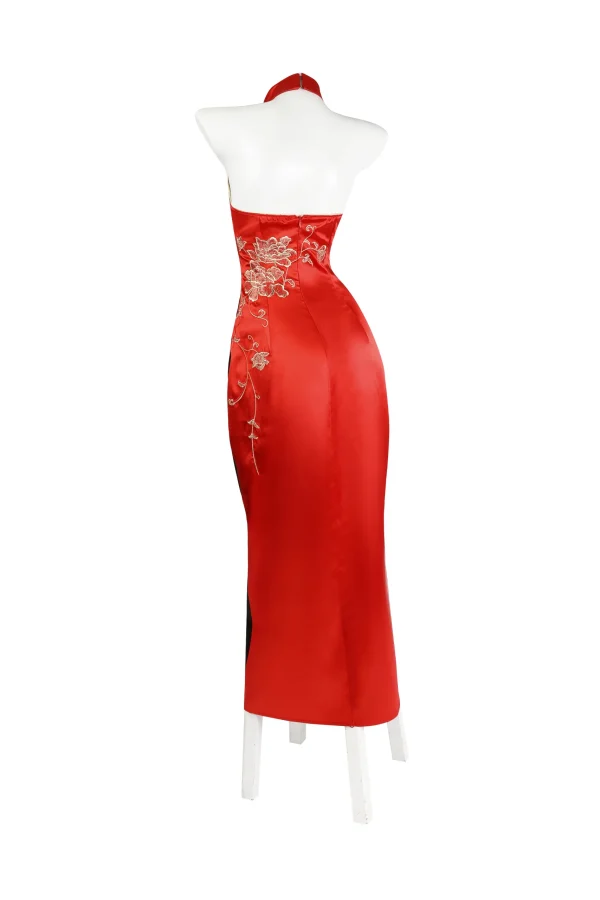 Resident Evil 4 Remake Ada Wong Cheongsam Cosplay Costume | Game Outfit