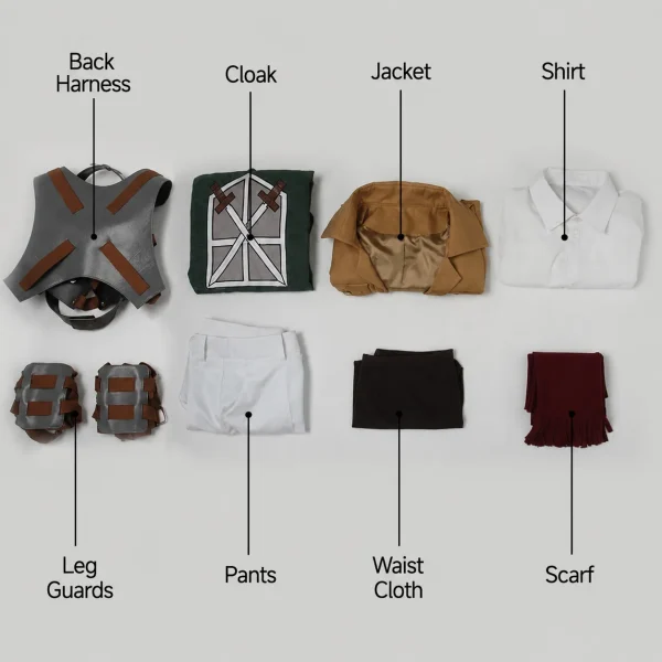 Attack on Titan Training Corps Mikasa Ackerman Cosplay Costume | Anime Outfit