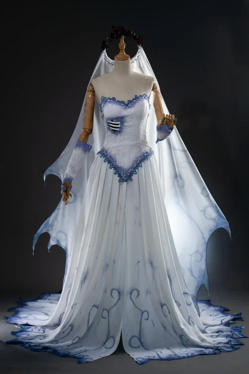 Corpse Bride Emily Cosplay Costume | Movie Outfit