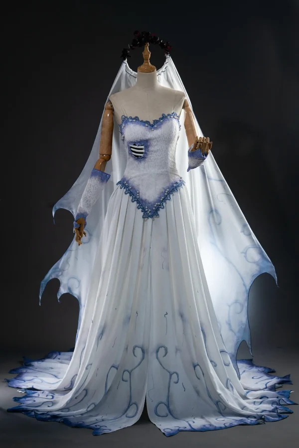 Corpse Bride Emily Cosplay Costume | Movie Outfit