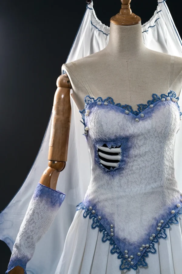 Corpse Bride Emily Cosplay Costume | Movie Outfit