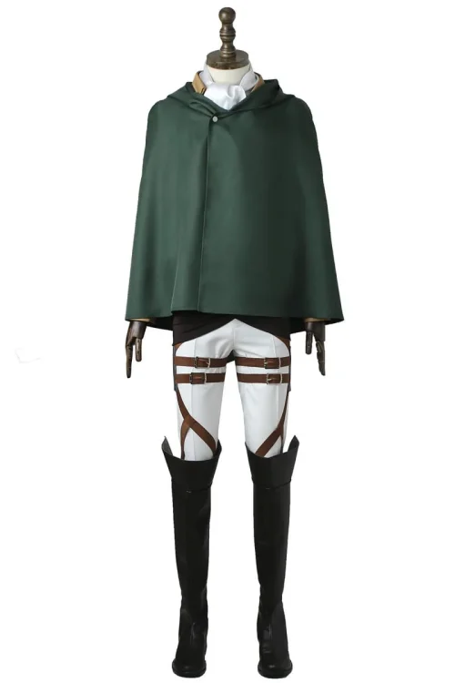 Attack on Titan Survey Corps Levi Ackerman Cosplay Costume | Anime Outfit