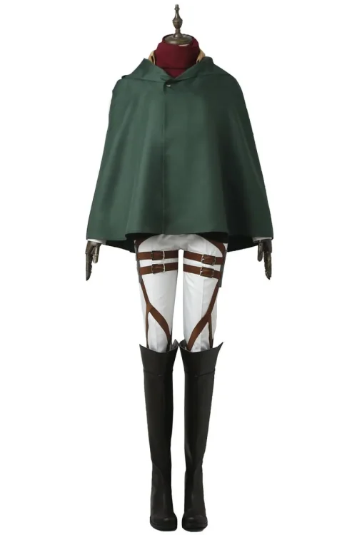 Attack on Titan Training Corps Mikasa Ackerman Cosplay Costume | Anime Outfit