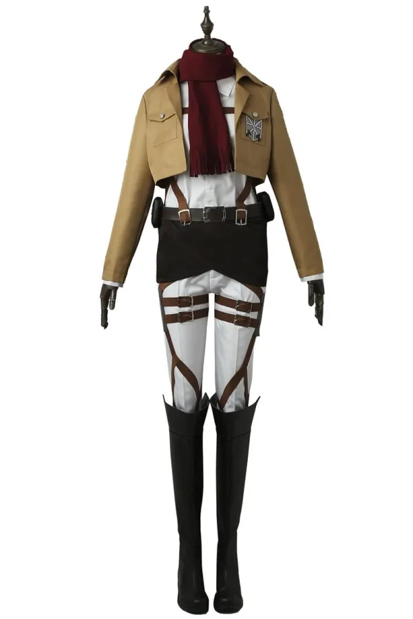 Attack on Titan Training Corps Mikasa Ackerman Cosplay Costume | Anime Outfit
