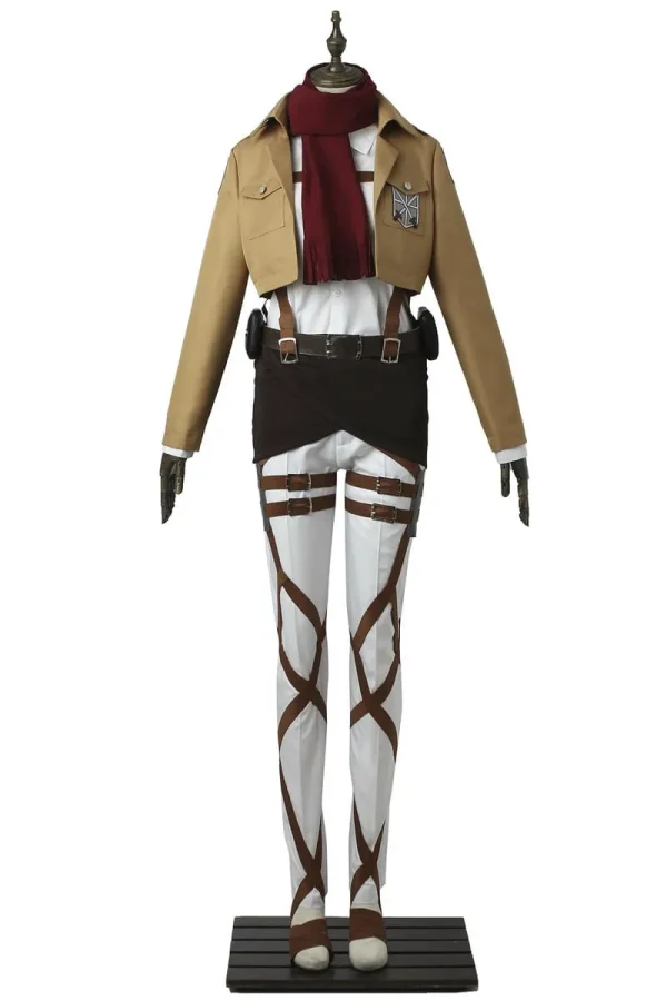 Attack on Titan Training Corps Mikasa Ackerman Cosplay Costume | Anime Outfit