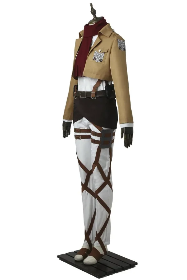 Attack on Titan Training Corps Mikasa Ackerman Cosplay Costume | Anime Outfit