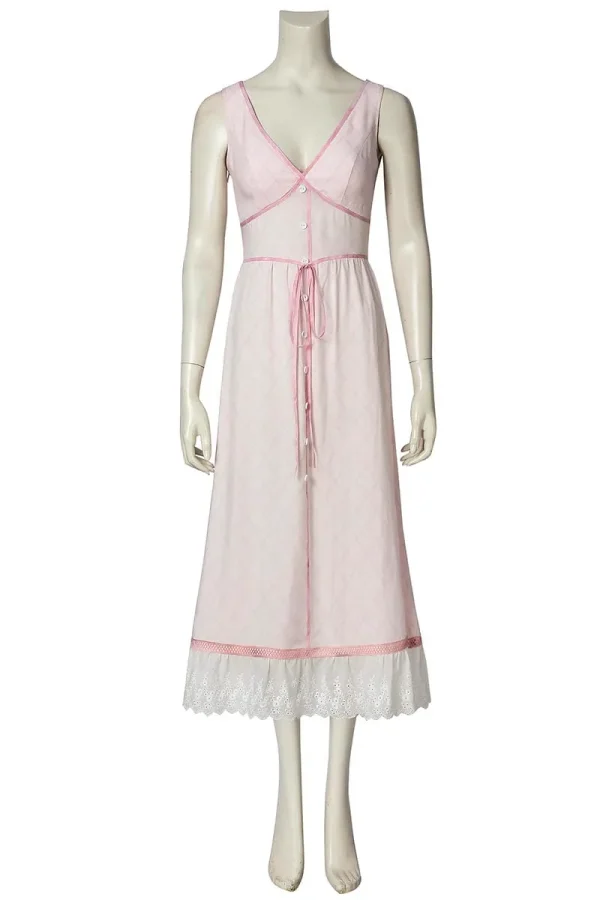 Final Fantasy VII Aerith Gainsborough Cosplay Costume | Game Outfit