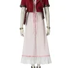Final Fantasy VII Aerith Gainsborough Cosplay Costume | Game Outfit