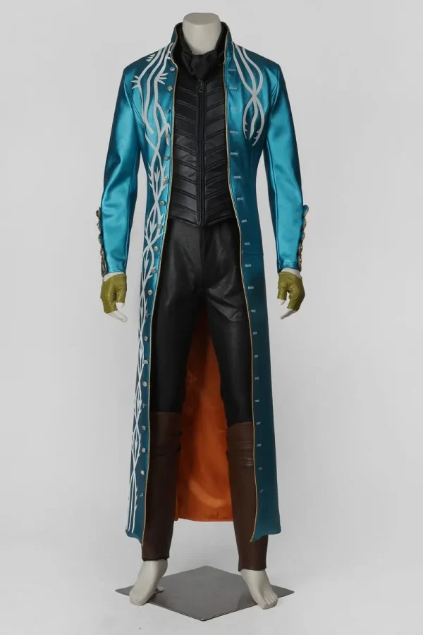 Devil May Cry 3 Vergil Cosplay Costume | Game Outfit