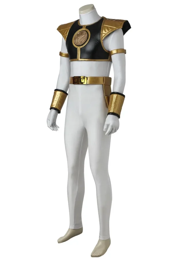 Mighty Morphin Power Rangers White Ranger Tommy Oliver Cosplay Costume | Hero Outfit