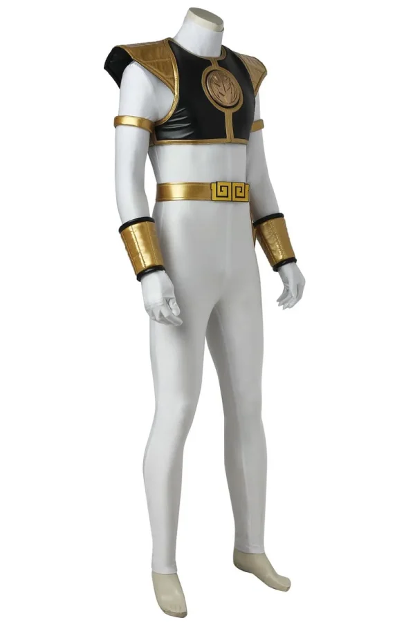 Mighty Morphin Power Rangers White Ranger Tommy Oliver Cosplay Costume | Hero Outfit