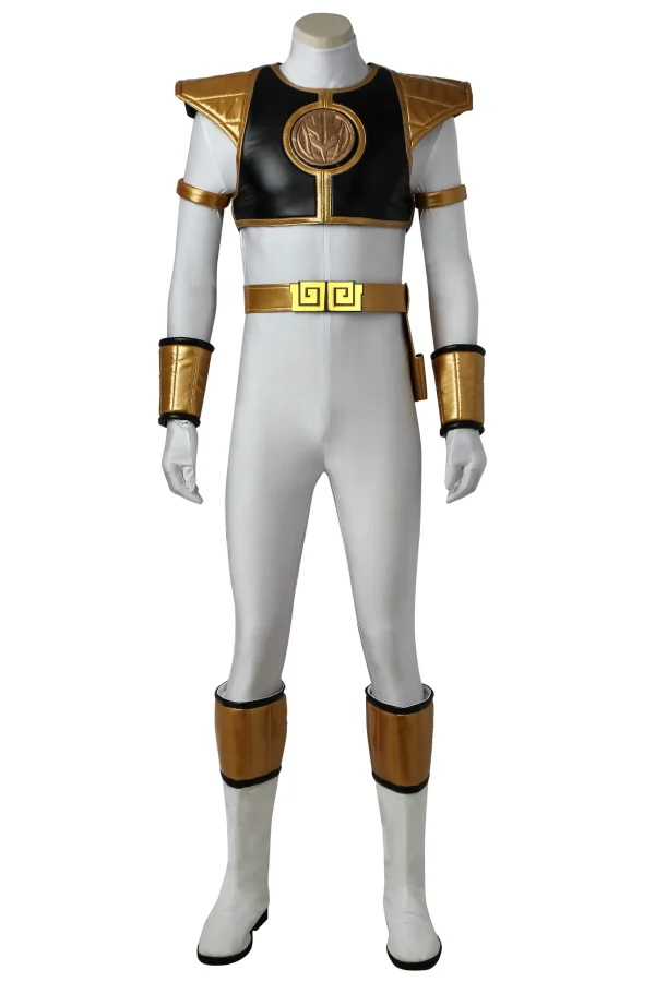 Mighty Morphin Power Rangers White Ranger Tommy Oliver Cosplay Costume | Hero Outfit