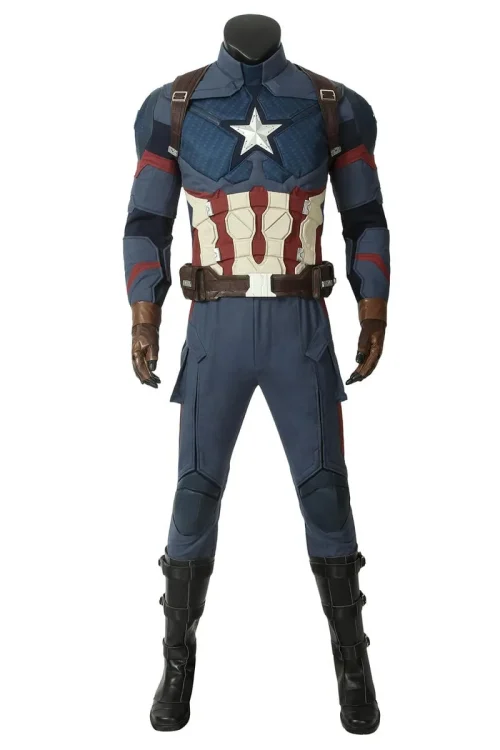 Avengers: Endgame Steve Rogers Captain America Cosplay Costume | Hero Outfit