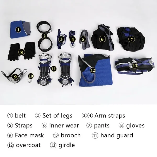 Mortal Kombat 1 Sub-Zero Cosplay Costume | Game Outfit