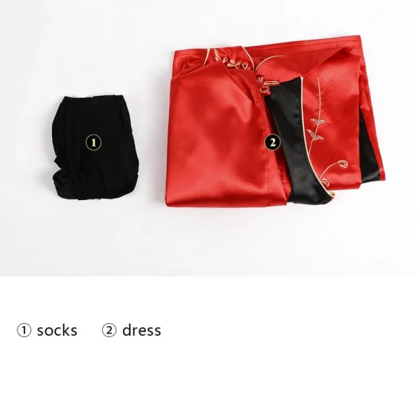 Resident Evil 4 Remake Ada Wong Cheongsam Cosplay Costume | Game Outfit