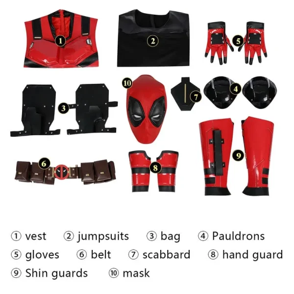 Deadpool & Wolverine Samurai Deadpool Wade Wilson Variant Cosplay Costume | Movie Outfit