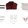 Final Fantasy VII Rebirth Aerith Gainsborough Cosplay Costume | Game Outfit