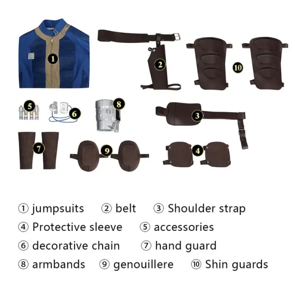 Fallout Season 1 Vault Dweller Male Cosplay Costume | TV Series Outfit
