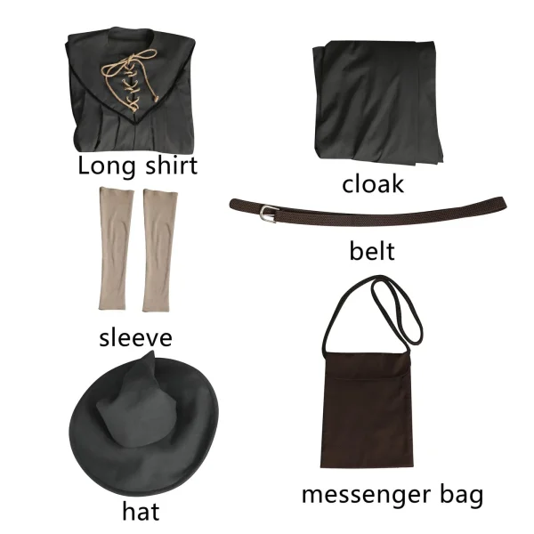 The Lord of the Rings: The Fellowship of the Ring Gandalf the Grey Cosplay Costume | Movie Outfit