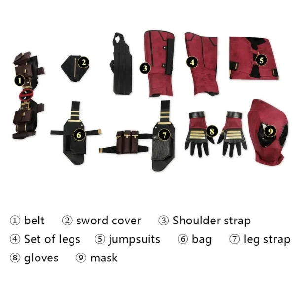 Deadpool 3 Wade Wilson Cosplay Costume | Movie Outfit