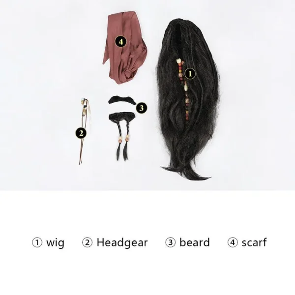 Pirates of the Caribbean Captain Jack Sparrow Cosplay Costume | Movie Outfit