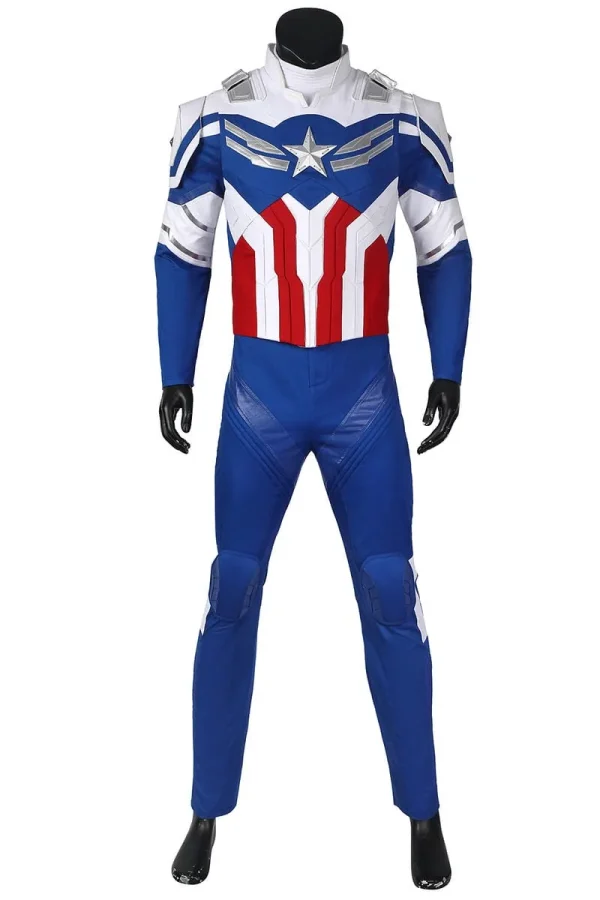 The Falcon and the Winter Soldier Captain America Sam Wilson Cosplay Costume | TV Series Outfit
