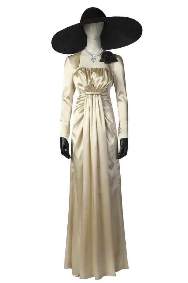 Resident Evil Village Lady Dimitrescu Cosplay Costume | Game Outfit